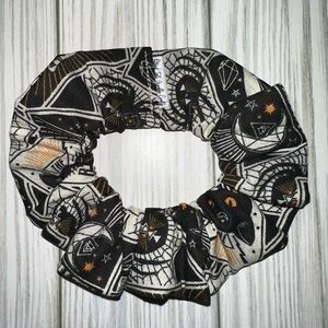 $7ea or 3/$15 Celestial cats bats cotton hair Scrunchie handmade new